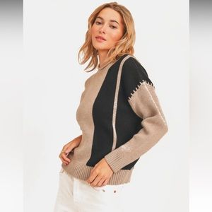Lush Colorblock Sweater